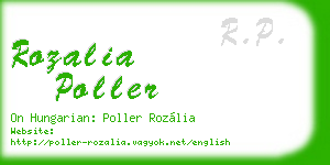 rozalia poller business card