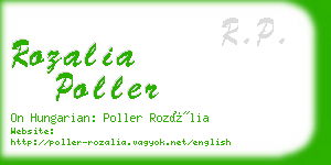 rozalia poller business card